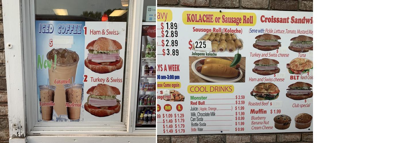 Cabot Donuts Menu