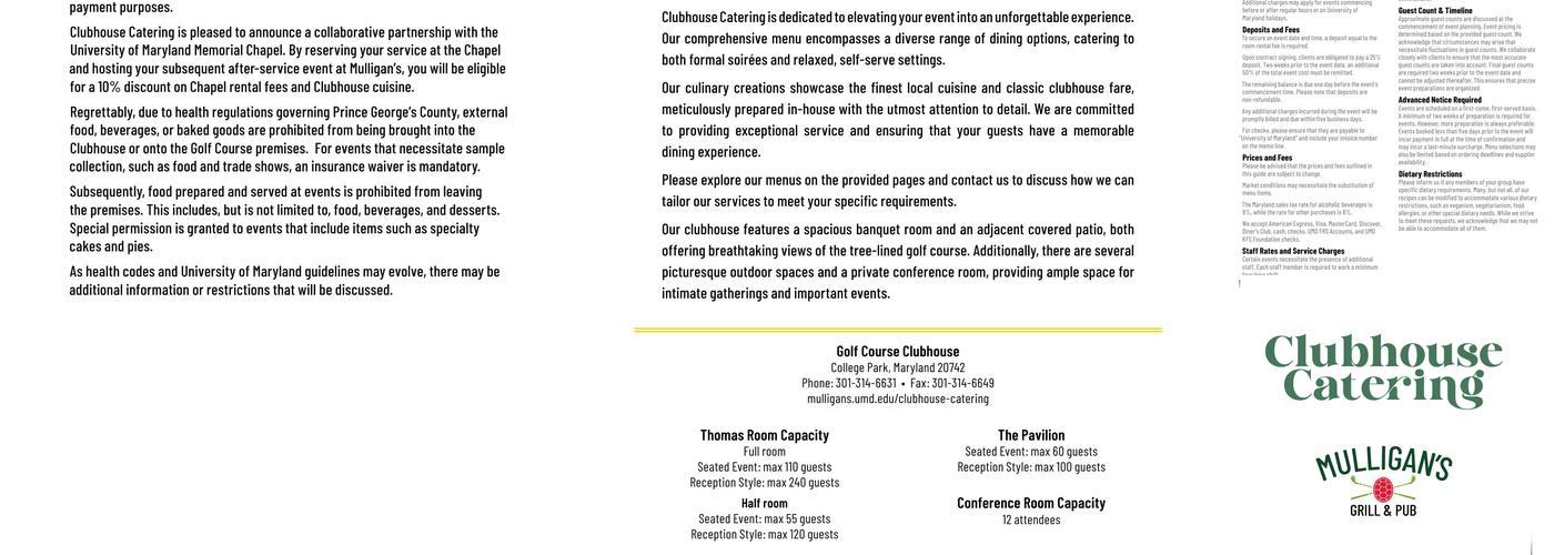 Mulligan’s Grill and Pub Menu