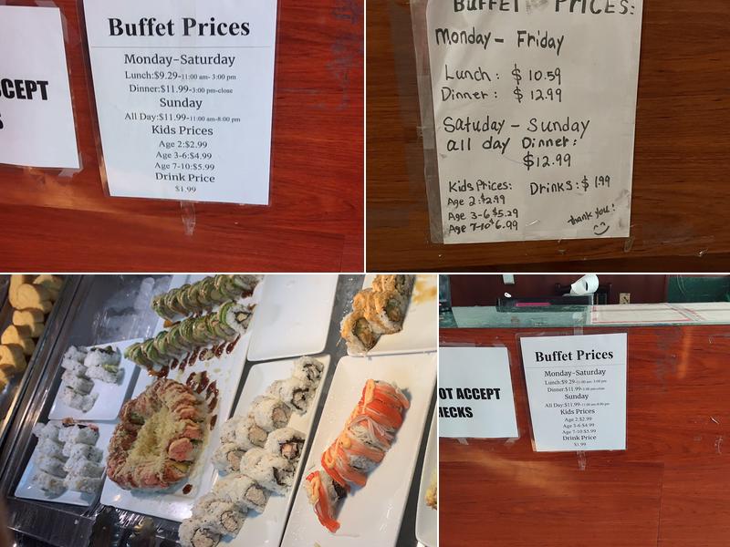 China Buffet Menu
