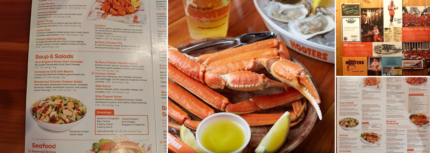 Hooters Menu