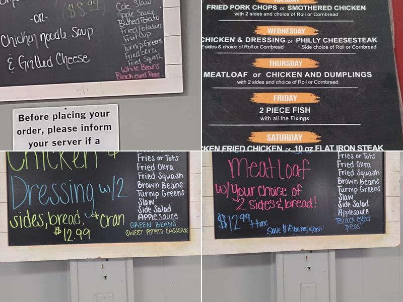 Martha Jean's Diner LLC Menu