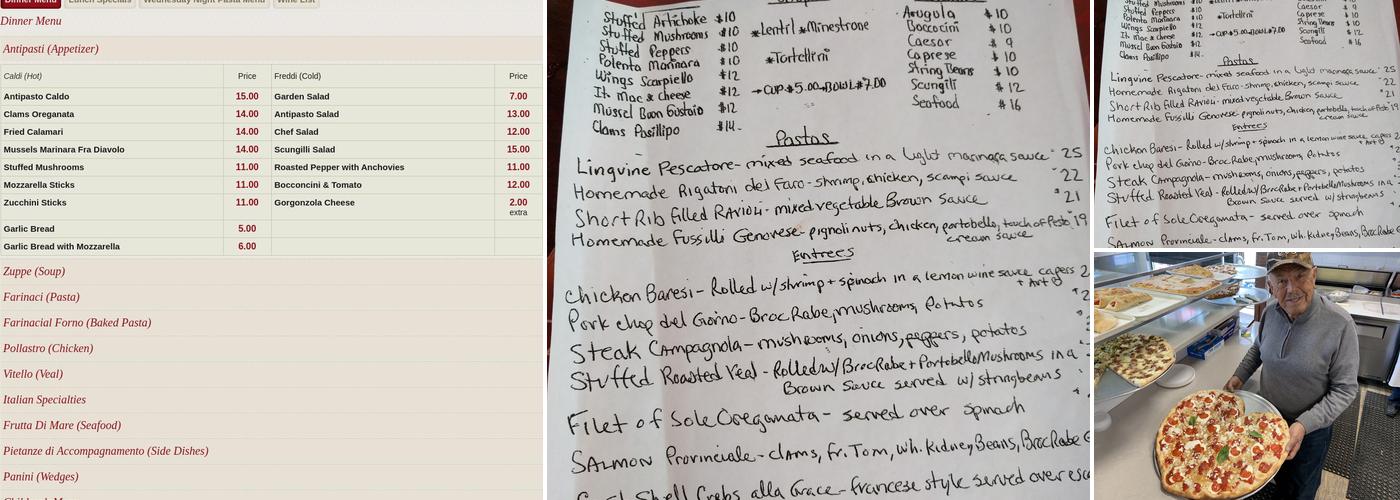 T&J Menu