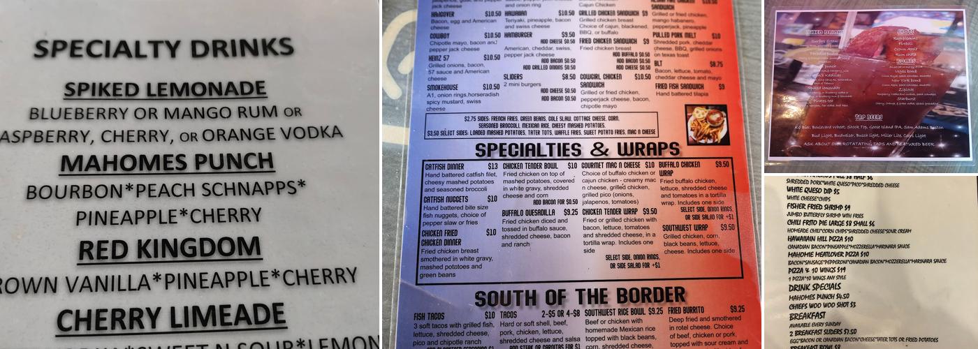 WestSide Grill and Bar Menu