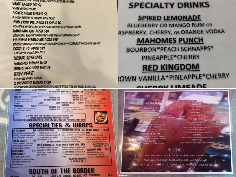 WestSide Grill and Bar Menu
