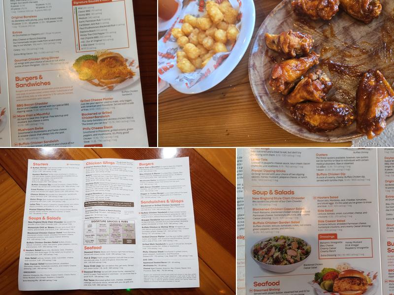 Hooters Menu