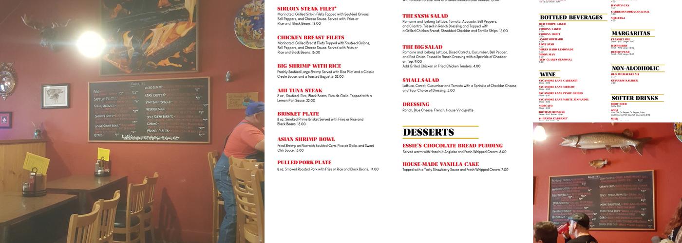 Pancho and Lefty's Outlaw Grill Menu