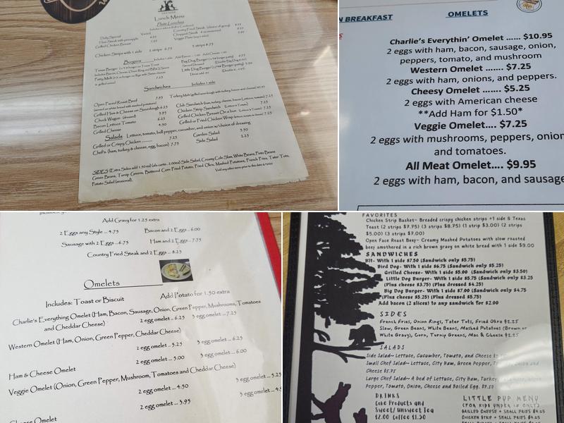 Coon Dog Inn Restaurant Menu