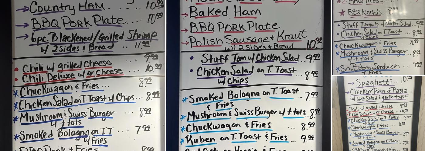 Candy's Kitchen Menu