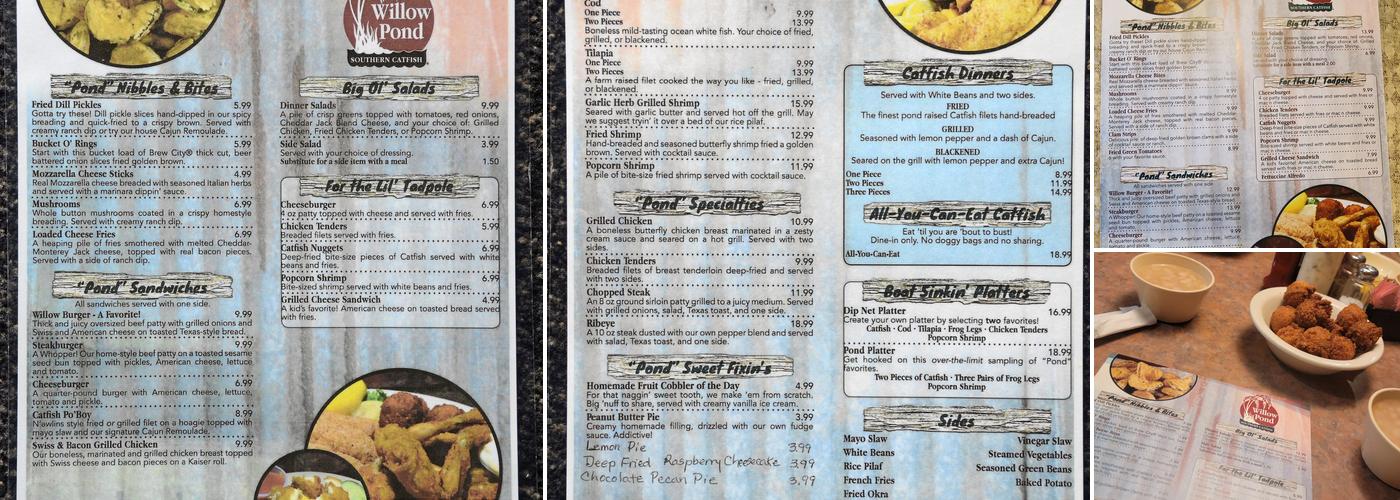 Willow Pond Catfish Restaurant, Eddyville Menu, Reviews (248), Photos