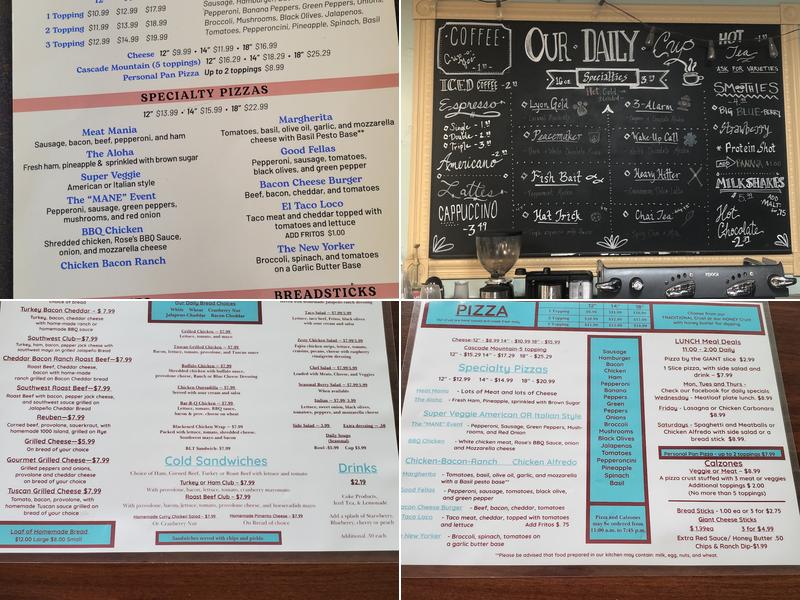 Our Daily Bread llc Menu