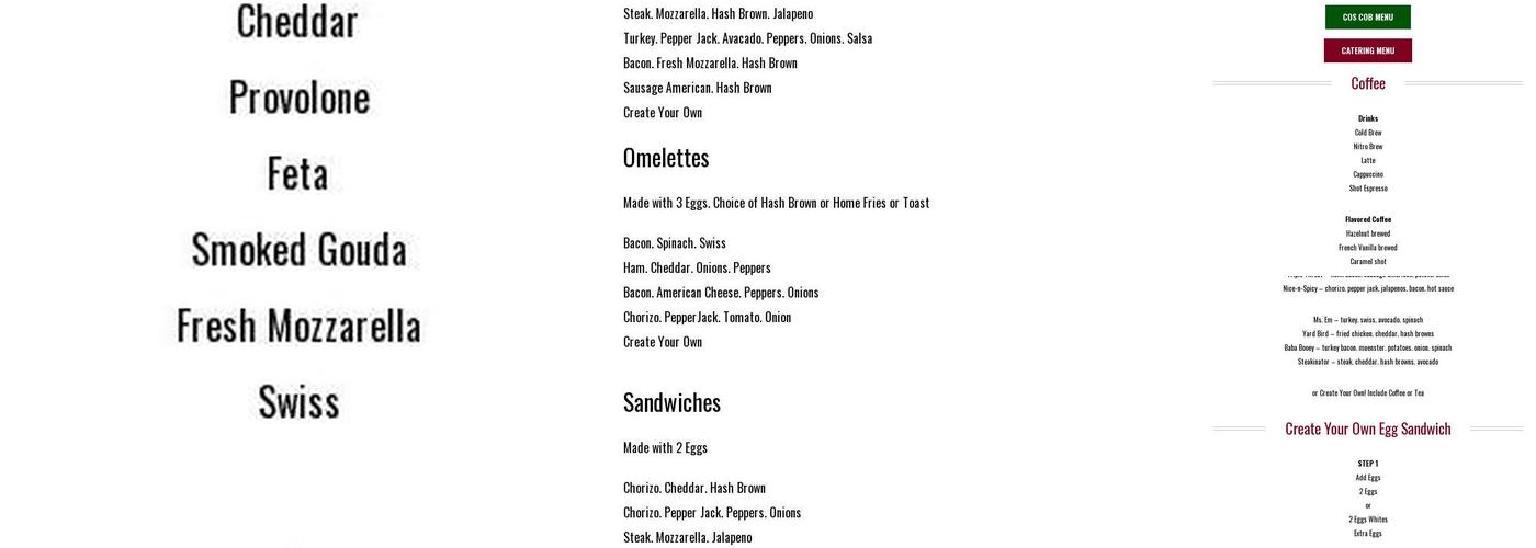 Lenny's Bagels Menu