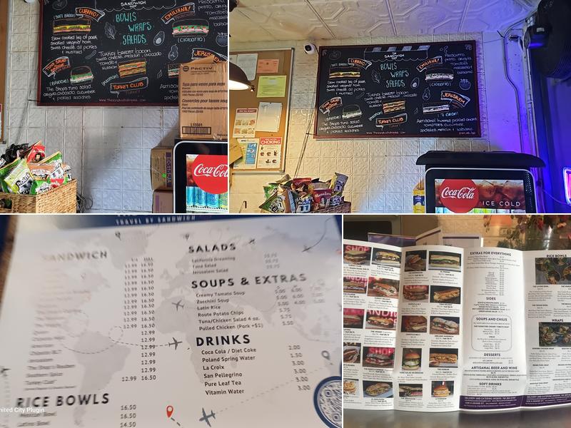 The Sandwich Shop Menu