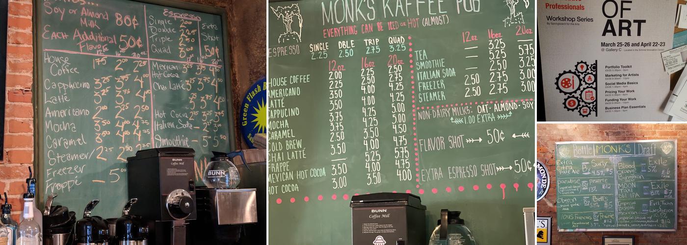 Monks Menu