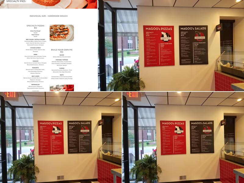 Magoo's Pizza Menu