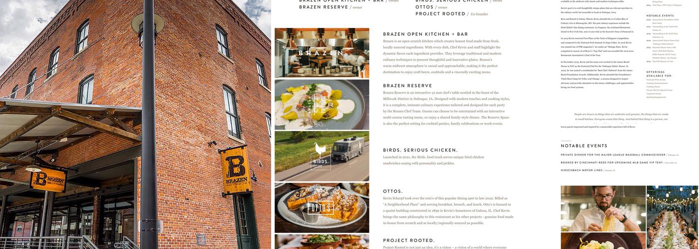 Brazen Open Kitchen | Bar Menu