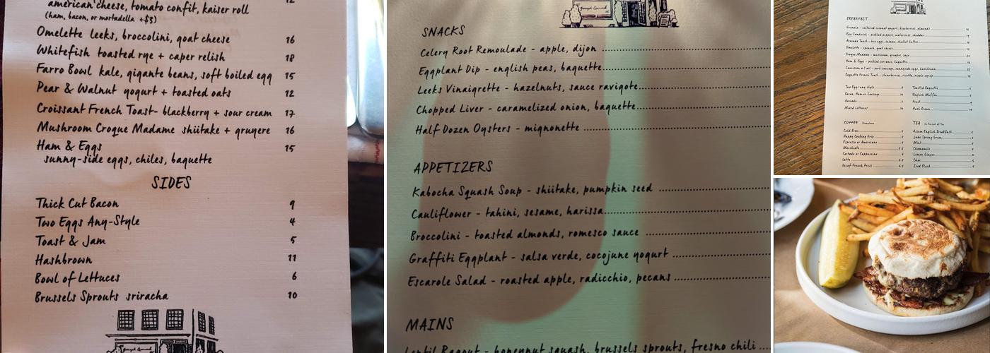 Joseph Leonard Menu