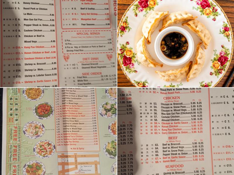 Spring China Menu