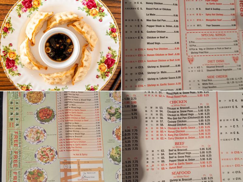 Spring China Menu