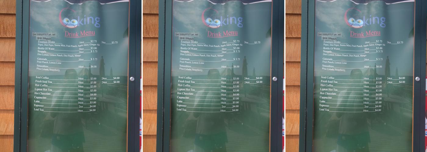 Old Barn & Cafe Menu