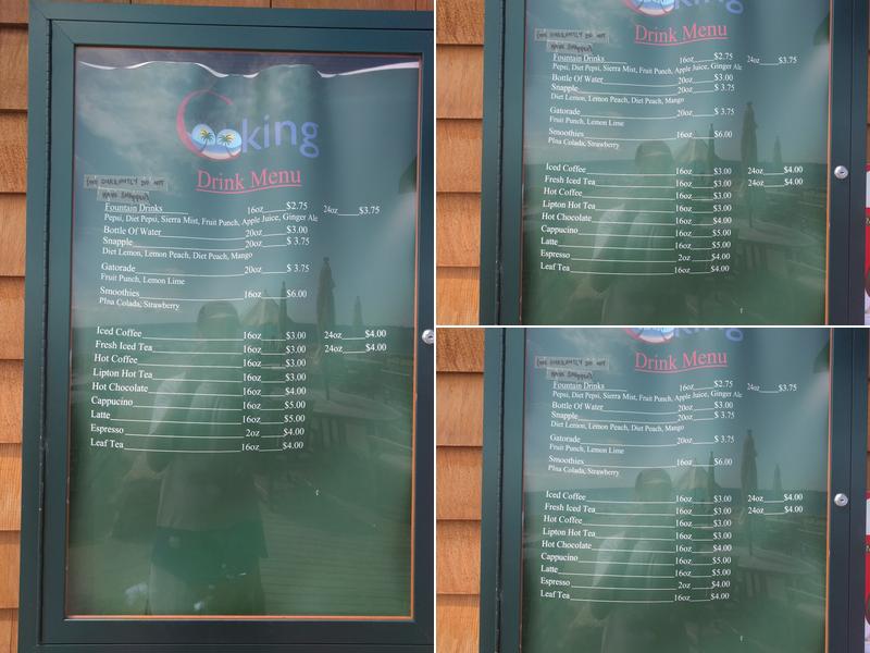 Old Barn & Cafe Menu