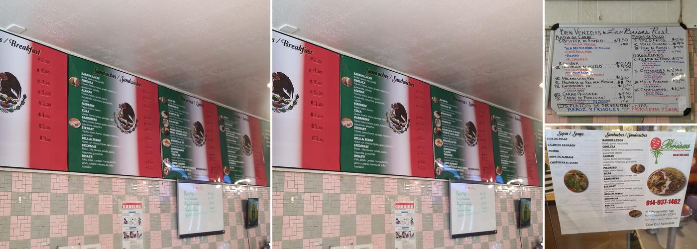 Las Brisas Restaurant Menu