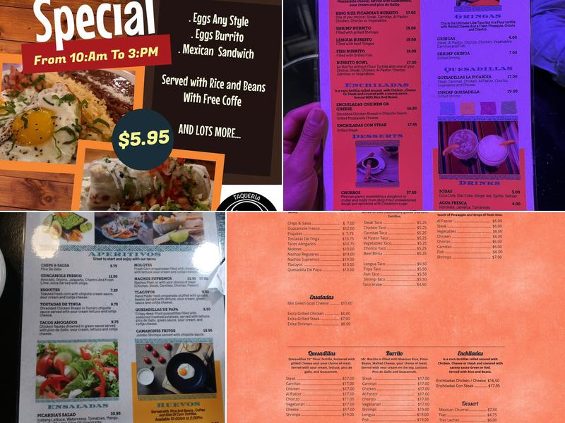 Taqueria La Picardia Menu