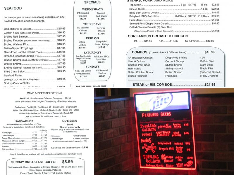 The Bridge Restaurant & Lounge Menu