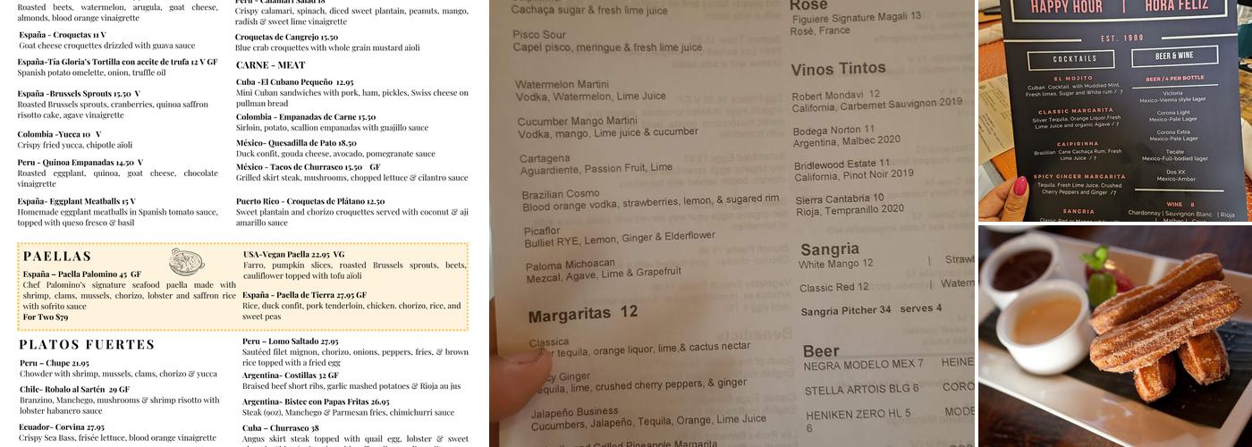 Sonora Restaurant Menu