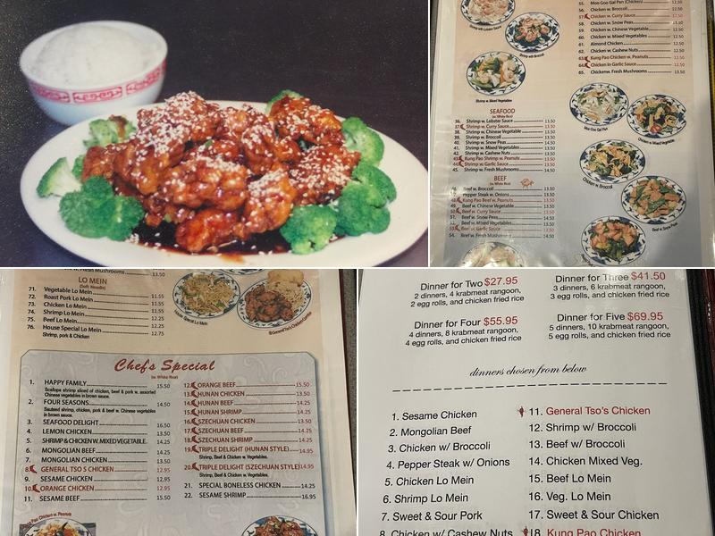 Great Wall Menu
