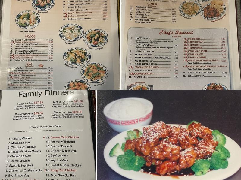 Great Wall Menu