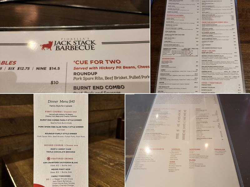 Jack Stack Barbecue - Lee's Summit Menu