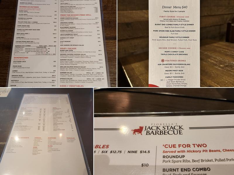 Jack Stack Barbecue - Lee's Summit Menu