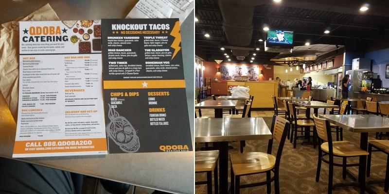 QDOBA Mexican Eats Menu