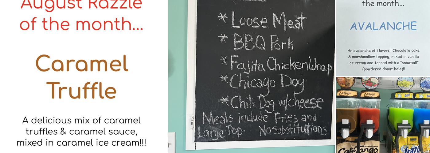 Cone Shoppe Menu