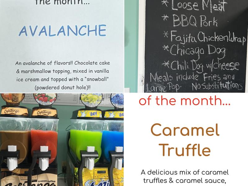 Cone Shoppe Menu