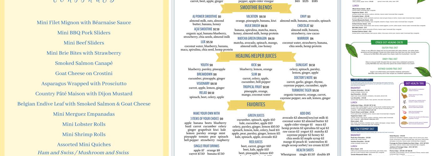 Meli-Melo Creperie and Catering Menu