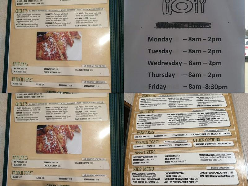 Emmy Lou's Café Menu