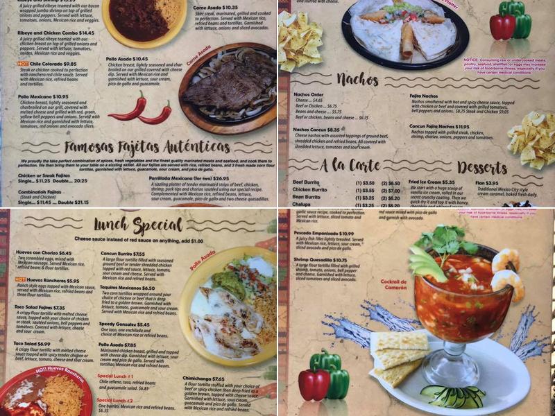Cotija's Mexican grocery store Menu