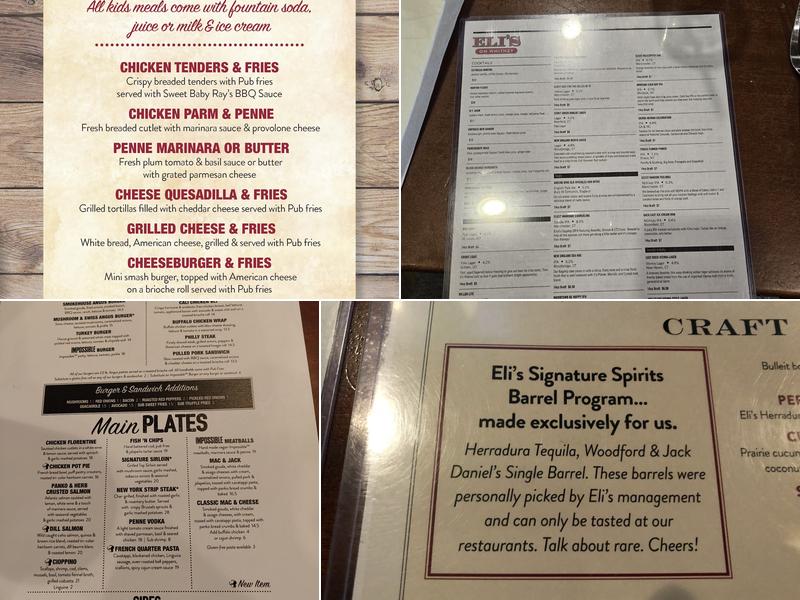 Eli's On Whitney Menu