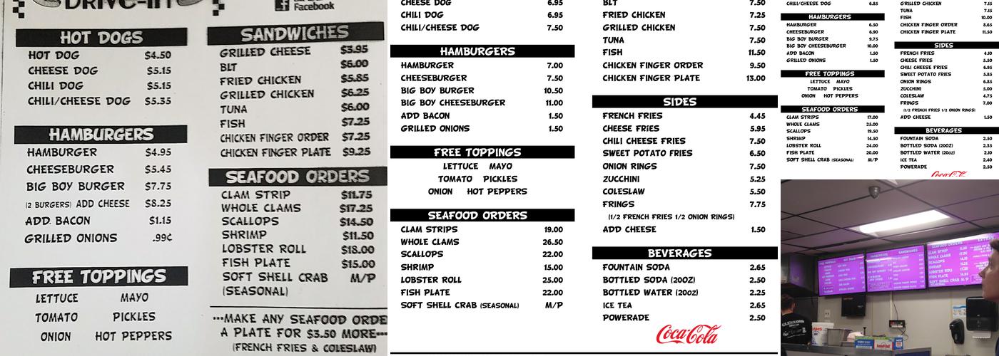 Glenwood Drive-In Menu