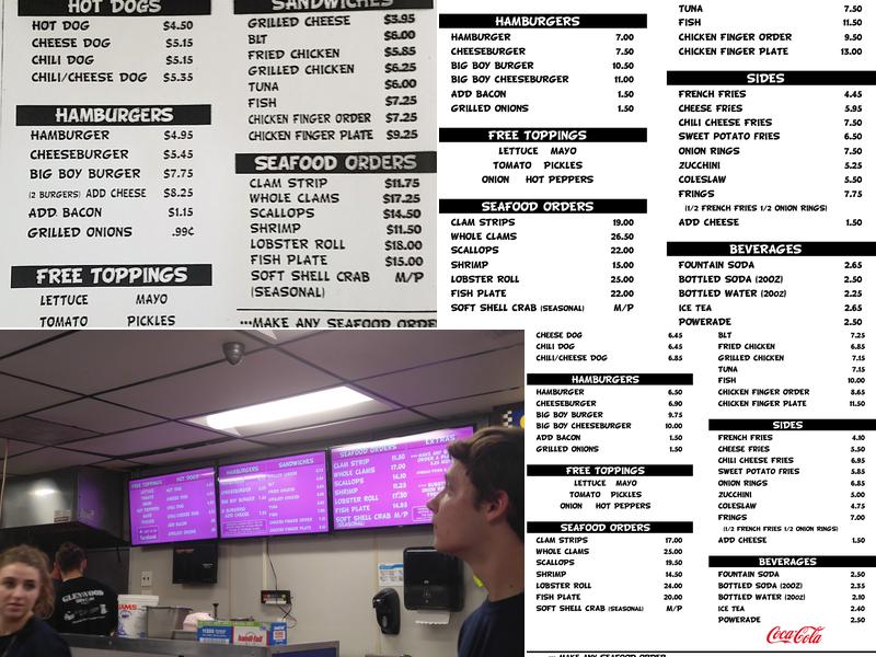Glenwood Drive-In Menu