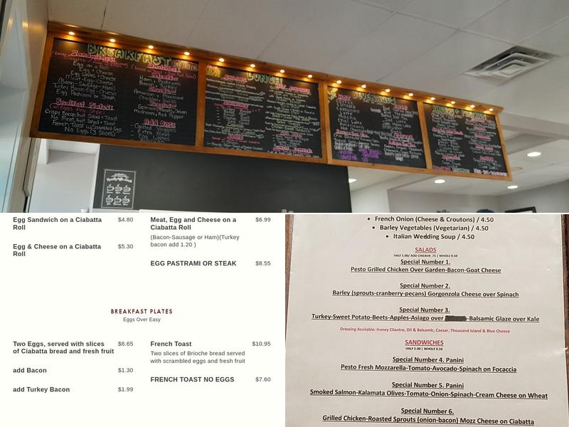 Bread & Chocolate Menu