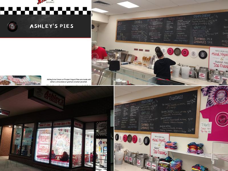 Ashley's Ice Cream Menu