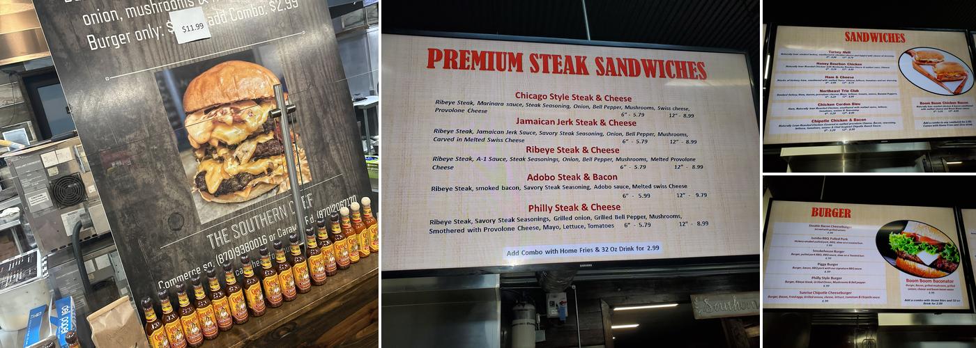 The Southern Chef # 1 Menu