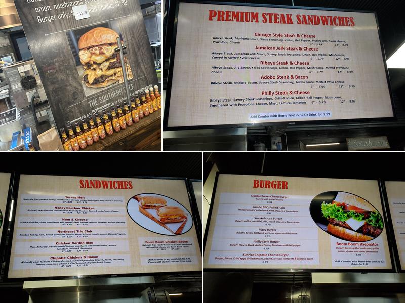 The Southern Chef # 1 Menu