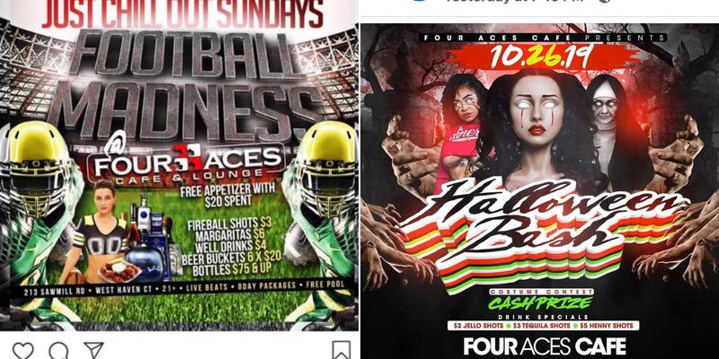 Four Aces Cafe Menu