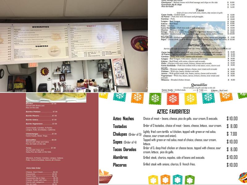 Aztec Grill & Grocery Menu