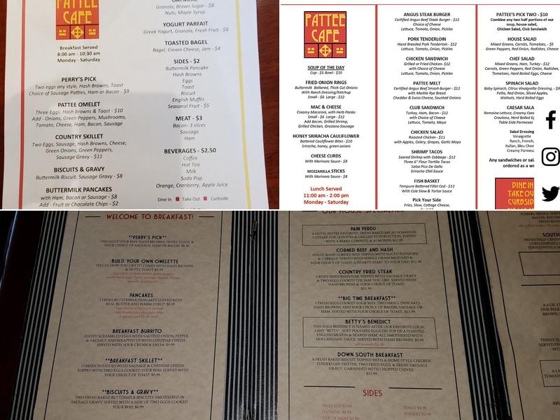 David's Milwaukee Diner Menu