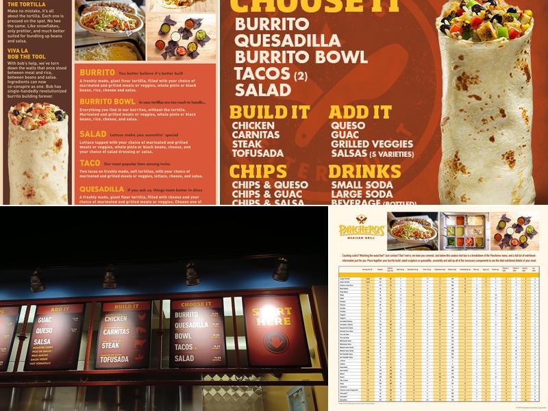 Pancheros Mexican Grill - Wallingford Menu