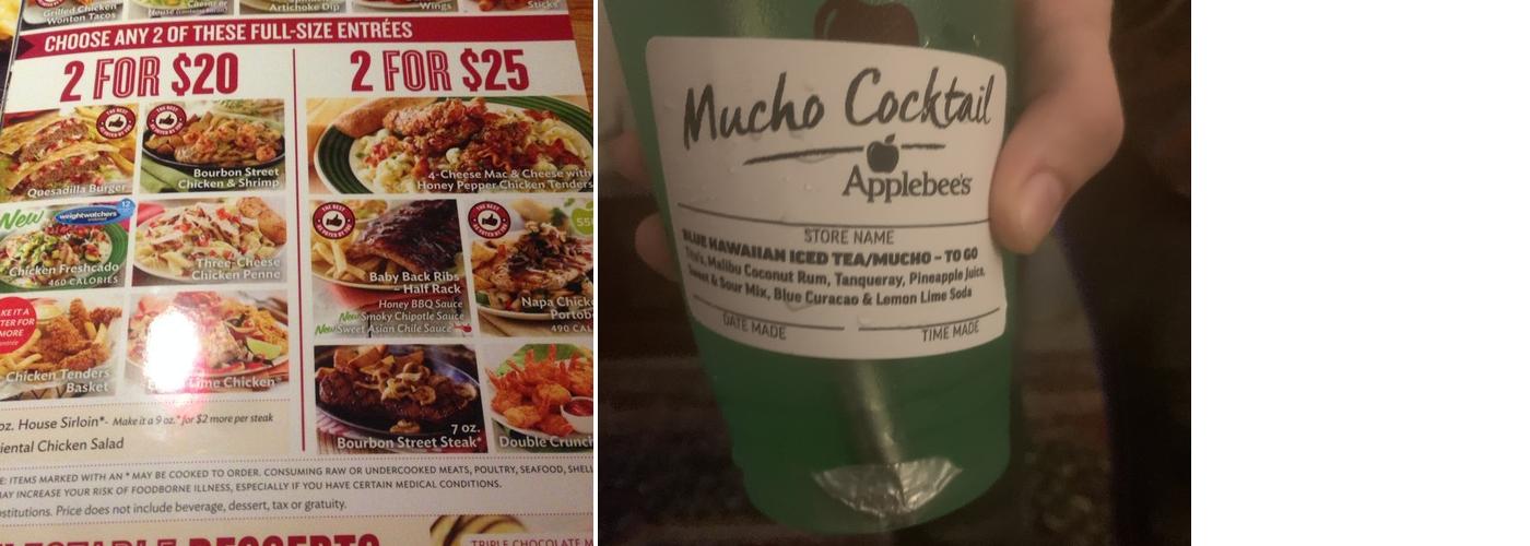 Applebee's Grill + Bar Menu